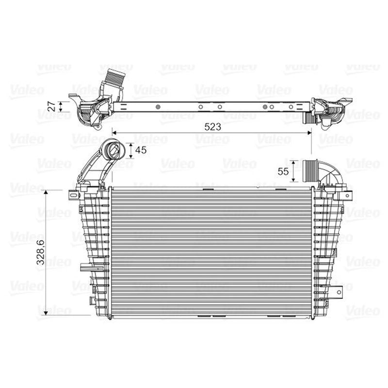 Valeo Intercooler (Charge Air Cooler) 818328