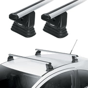 Summit SUP-102 Premium Multi Fit Roof Bars, Black Steel, Set of 2 - NN4 Online