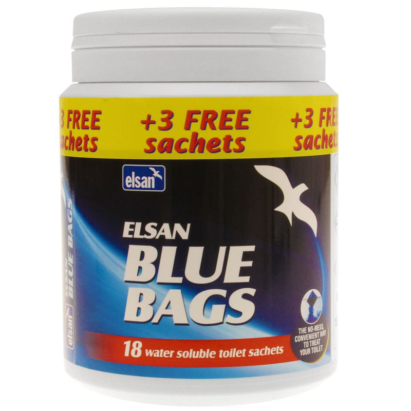 Elsan Blue Bags (18 Sachets) - Elsan Blue Toilet Sachets, 18 Pack Nova  - Dynamic Drive