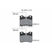Textar Front Brake Pad Set 2126702