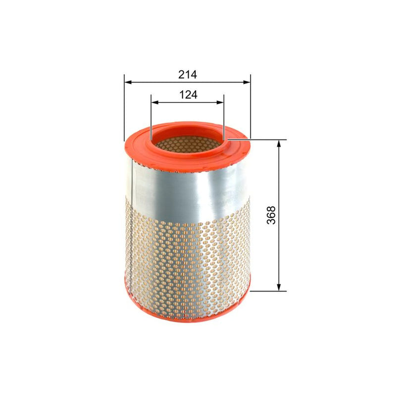 Bosch Engine Air Filter fits Daf 45 1991-2000 45.130 45.150 45.160 45.180 45.210