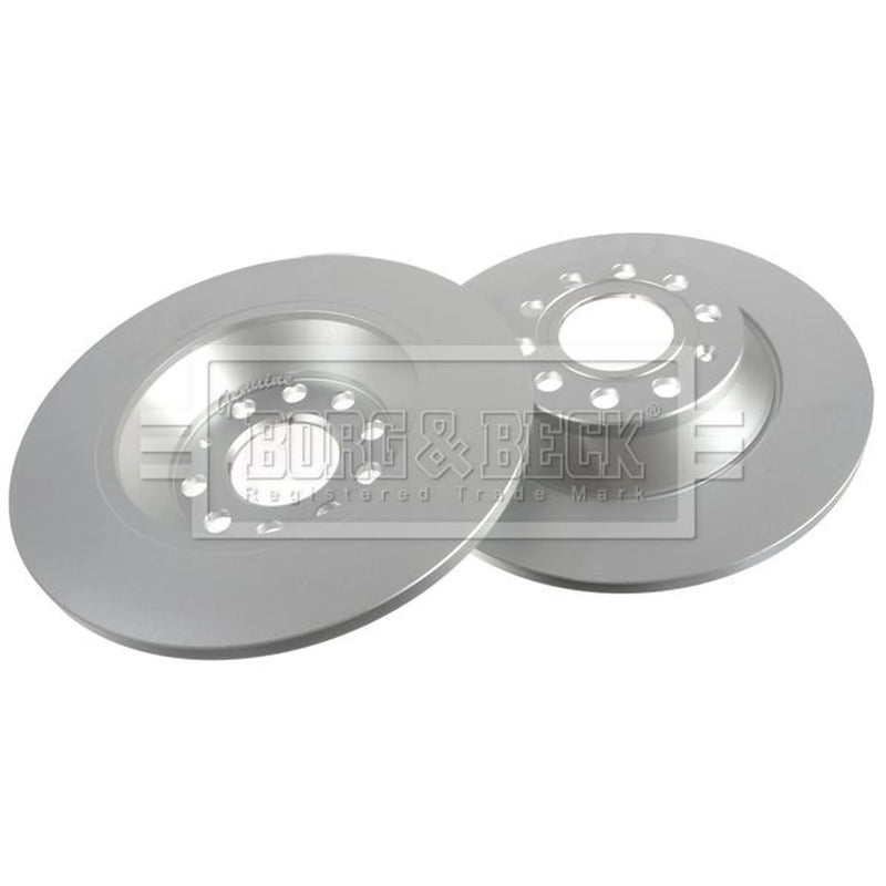 Borg & Beck Rear Brake Solid Discs & Pads fits Audi A6 C6 2004-2011