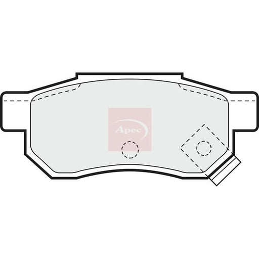 Apec Rear Brake Pad Set PAD688