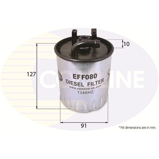 Comline Fuel Filter Element fits Mercedes-Benz A-Class 1998-2004