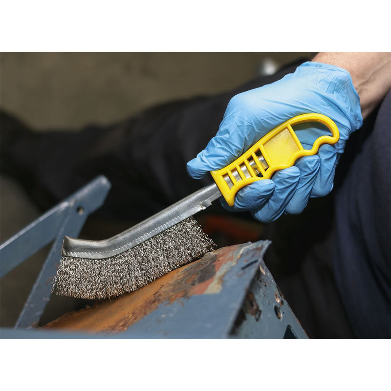 Sealey Wire Brush Stainless Steel WB05Y Sealey - Dynamic Drive