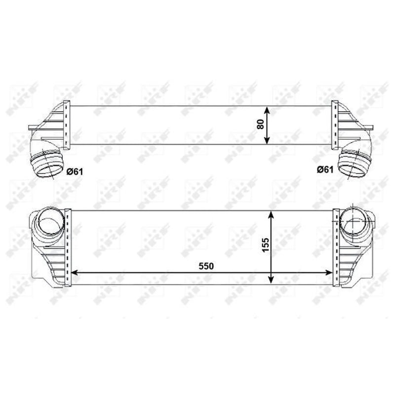 NRF Intercooler (Charge Air Cooler) 30523