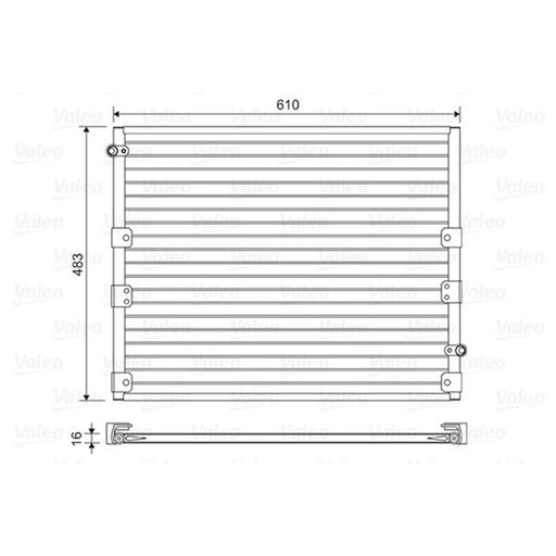 Valeo Air Conditioning Condenser 814176