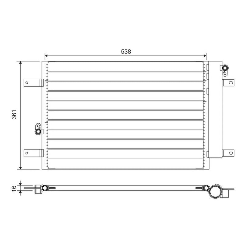 Valeo Air Conditioning Condenser 818004