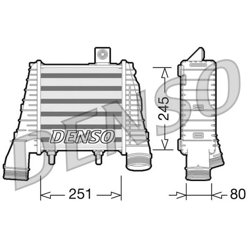 Denso Intercooler (Charge Air Cooler) fits Audi A8 D4 2009-2014 4.2