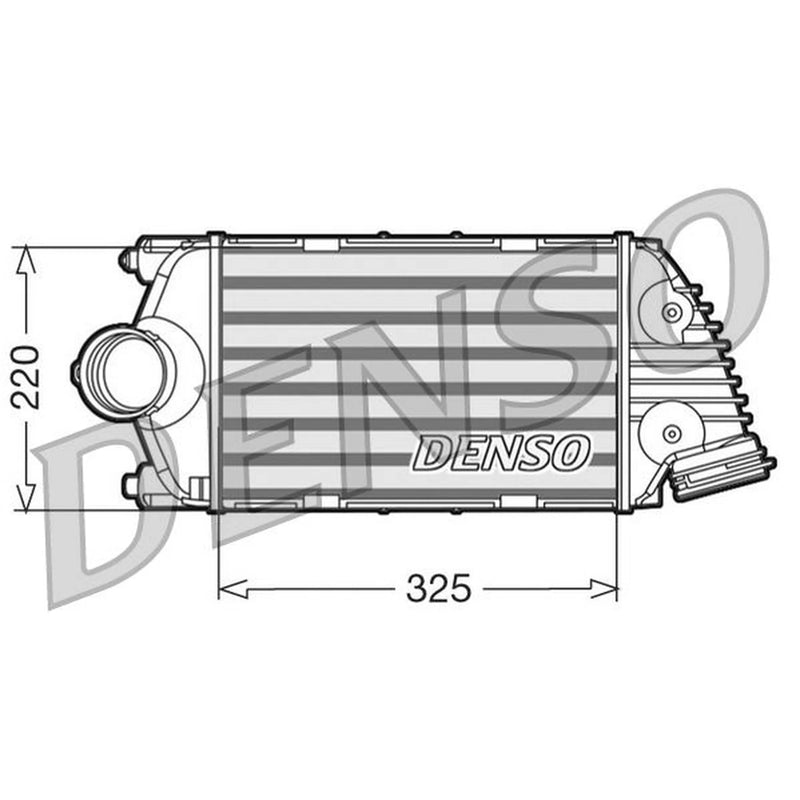 Denso Intercooler (Charge Air Cooler) Left fits Porsche 911 2009-2019 3.8