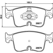 Mintex Front Brake Pad Set fits Audi A3 2019-2021