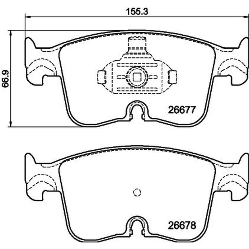 Mintex Front Brake Pad Set fits Audi A3 2019-2021
