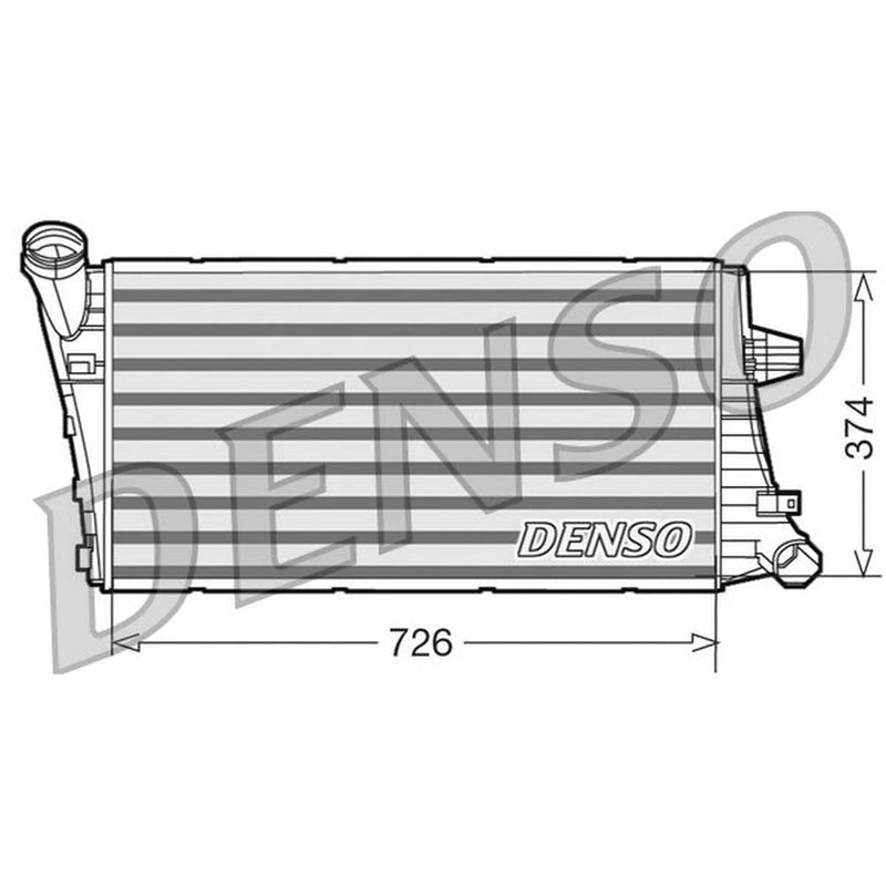 Denso Intercooler (Charge Air Cooler) fits Ldv Maxus 2005-2008 2.5