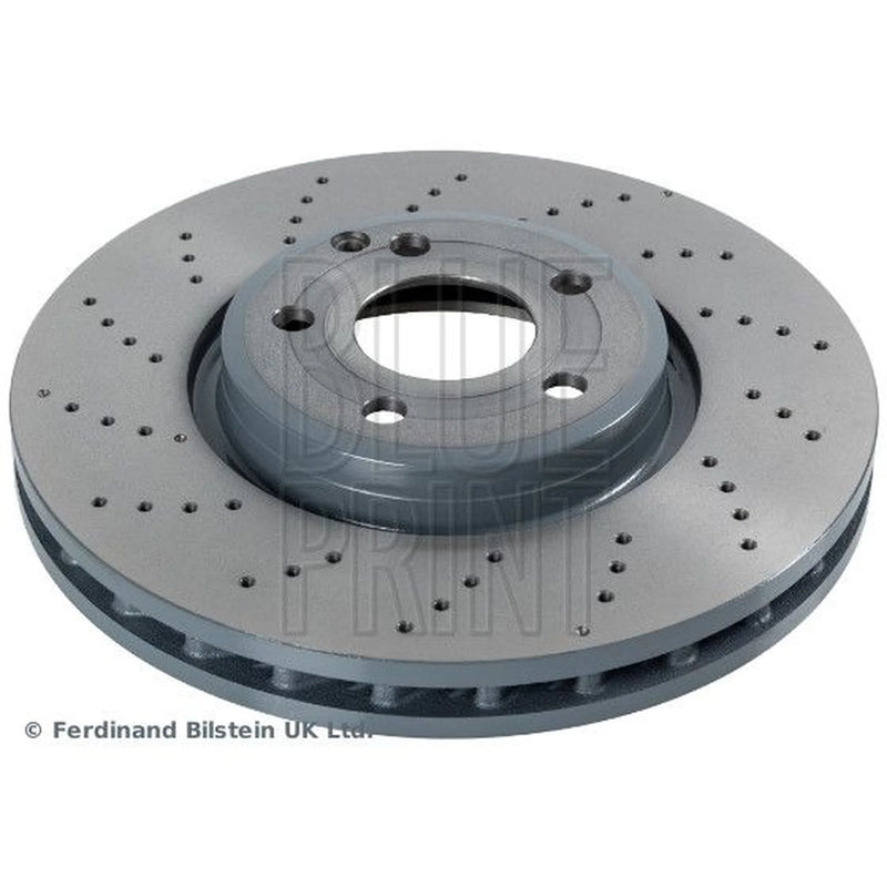 Blue Print 2 x Perforated/Vented Front Brake Discs ADU1743111-x2
