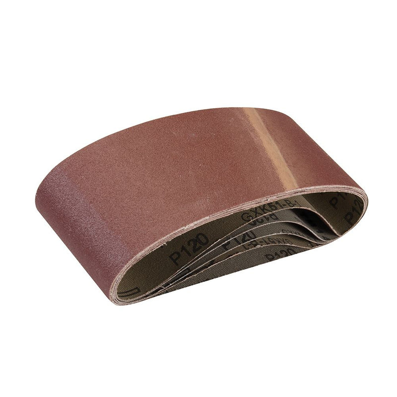 Silverline Sanding Belts 75 x 457mm 5pk 120 Grit 901495 Silverline  - Dynamic Drive