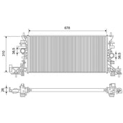 Valeo Engine Radiator 701795