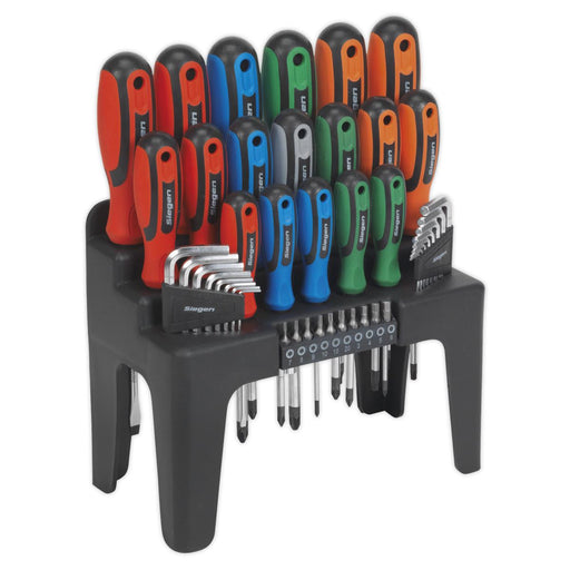 Sealey Screwdriver Hex Key & Bit Set 44pc S01090 Siegen by Sealey - Dynamic Drive