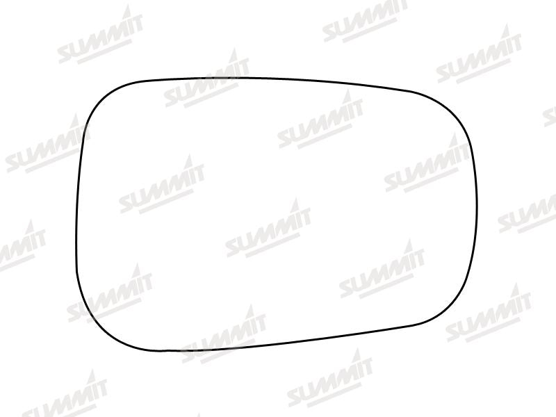 Summit Stick-On Standard Mirror Glass fits Ford Fiesta Fusion 02 on RHS LHS Summit - Bars 4 Cars