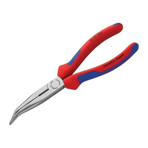 Knipex Bent Snipe Nose Side Cutting Pliers Multi-Component Grip 200mm (8in) Knipex - NN4 Online