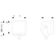 Hella Led Cube Kit 2.7 Flood 1FA 358 176-801 1FA 358 176-801