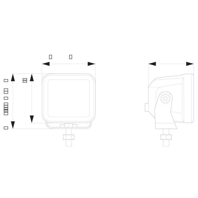 Hella Led Cube Kit 2.7 Flood 1FA 358 176-801 1FA 358 176-801