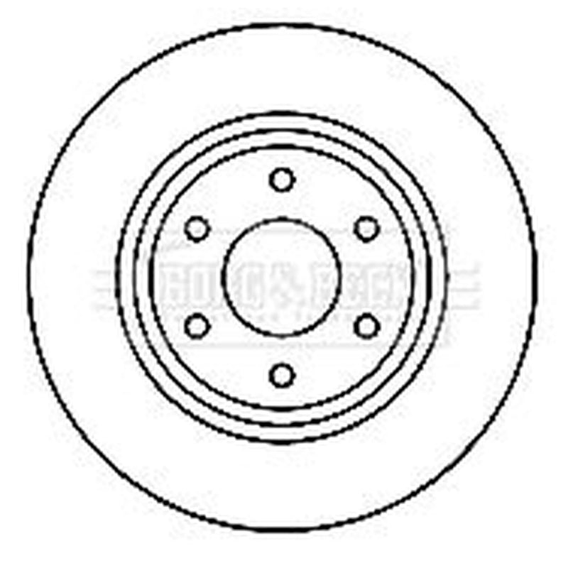 Borg & Beck Front Brake Discs & Pads fits Nissan Navara NP300 Pickup 2014 on 2.5
