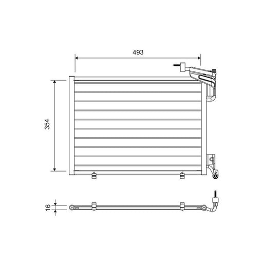 Valeo Air Conditioning Condenser 822762