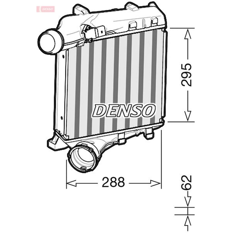 Denso Intercooler (Charge Air Cooler) fits Porsche Cayenne 2012-2018 3.6 4.2