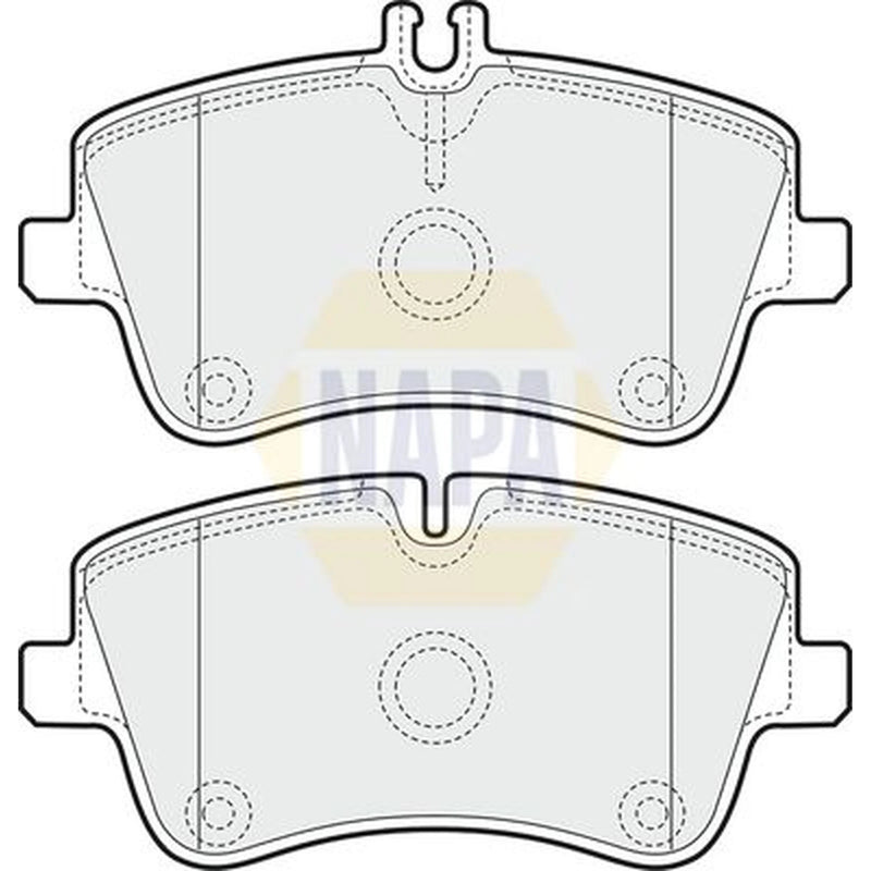 NAPA Front Brake Pad Set fits Mercedes-Benz C-Class 2000-2008
