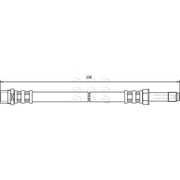 Apec Brake Hydraulic Hose Line Rear fits VW Transporter 2003-2015 1.9 2.0 2.5