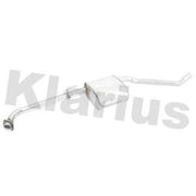 Klarius Box With Centre Pipe (Lh) Centre left fits Opel Omega B 1994-2003