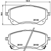 DON Front Brake Pad Set fits Lexus Lbx 2023 on