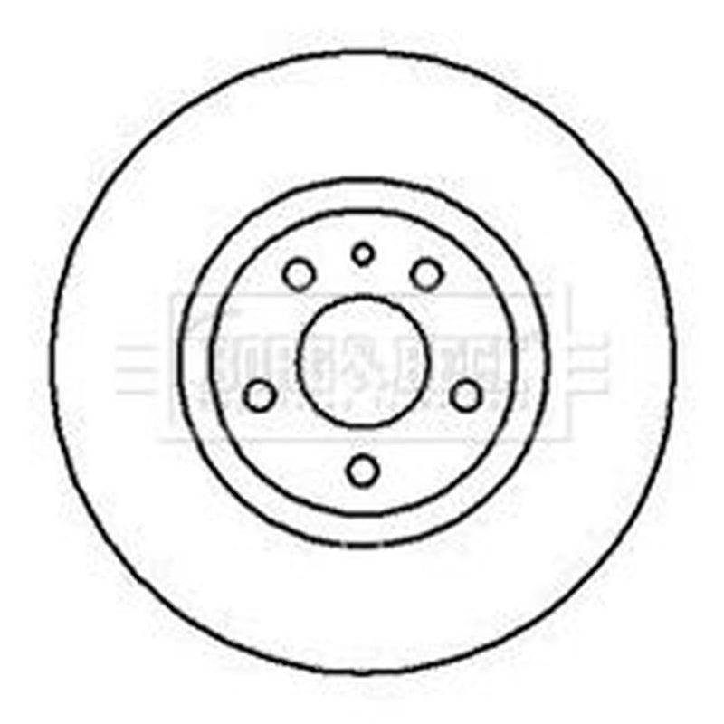 Borg & Beck Front Brake Solid Discs & Pads fits Alfa Romeo 147 2001-2010 1.6