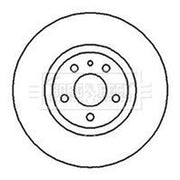 Borg & Beck Front & Rear Brake Discs & Pads fits Alfa Romeo 147 2001-2010 1.6