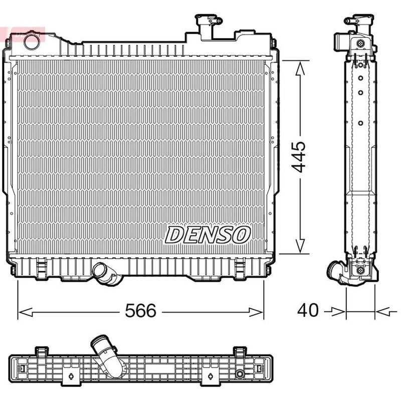 Denso Engine Radiator fits Nissan Cabstar 2006-2013