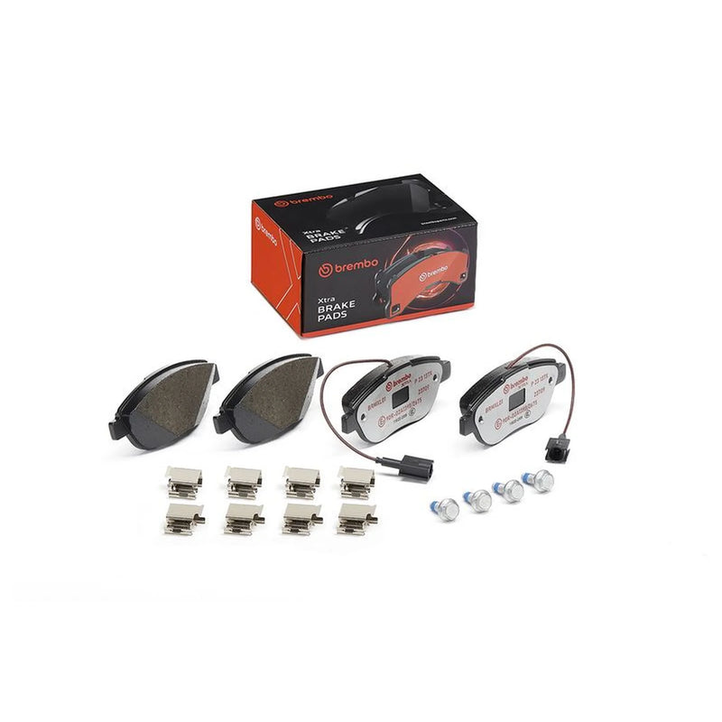 Brembo 4 x Front Brake Pad Set fits Abarth 500 / 595 / 695 2008 on 1.4