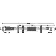 Borg & Beck Brake Hydraulic Hose Line Front BBH6062