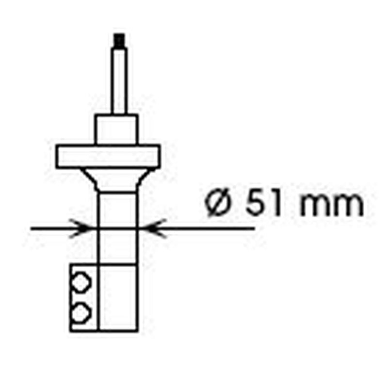 KYB Shock Absorber Damper Strut Rear Right fits Nissan 100NX 1990-1994 1.6