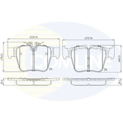 Comline Front / & Rear / Brake Discs & Pads fits Mercedes-Benz Glc 2015-2023