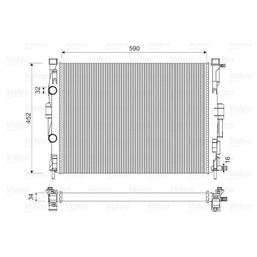 Valeo Engine Radiator 732946