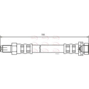 Apec Brake Hydraulic Hose Line Rear fits Ford Focus I 1998-2004 1.4 1.6 1.8 2.0