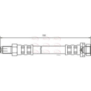 Apec Brake Hydraulic Hose Line outer HOS3239