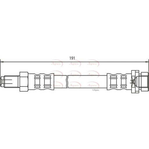 Apec Brake Hydraulic Hose Line outer HOS3239