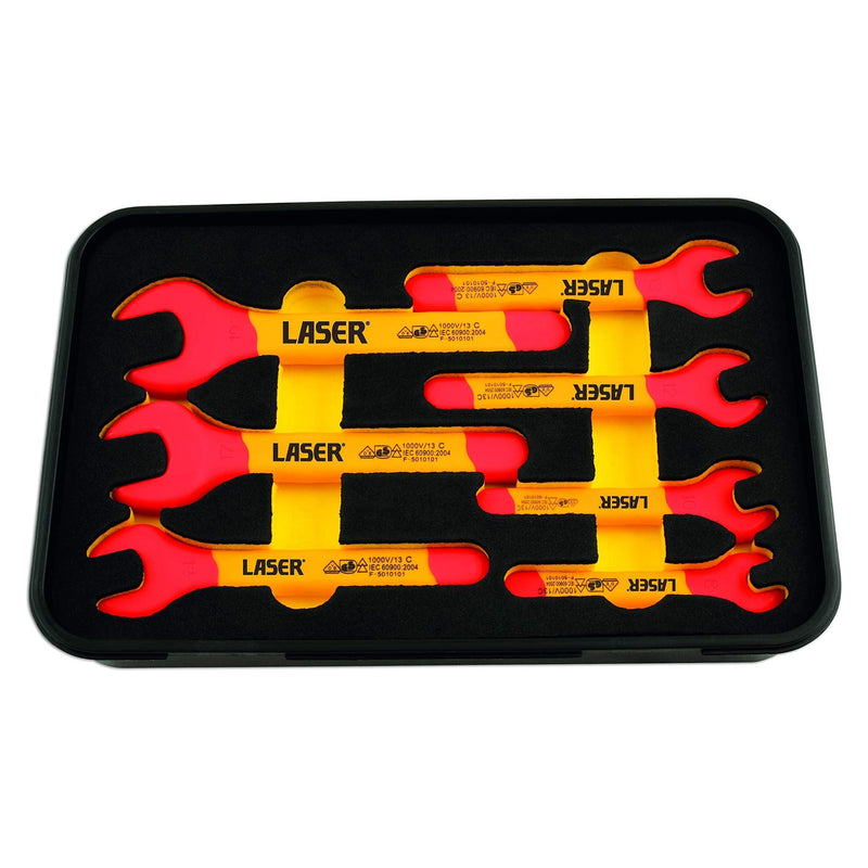 Laser Insulated Open Ended Spanner Set 7pc 6048 Laser - Dynamic Drive