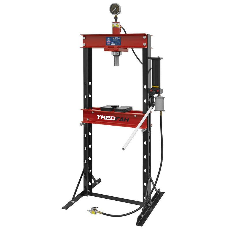 Sealey Air/Hydraulic Press 20 Tonne Floor Type YK20FAH Sealey - Dynamic Drive