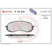 Brembo Front & Rear Pads fits Subaru Impreza 2000-2009 1.5 1.6