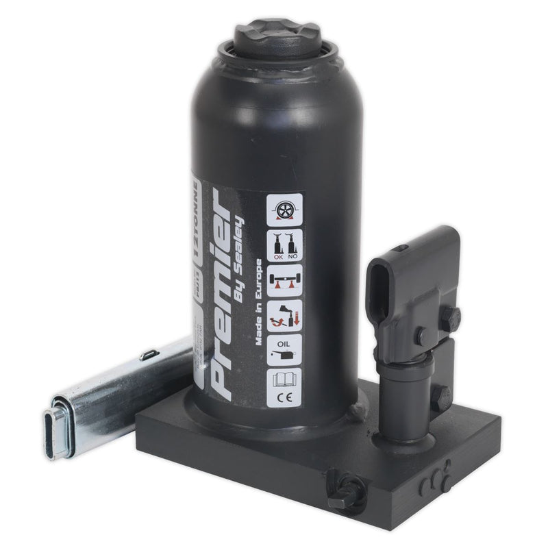 Sealey Premier Bottle Jack 12tonne PBJ12 Sealey  - Dynamic Drive