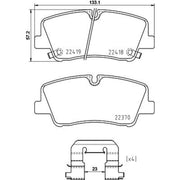 DON Rear Brake Pad Set fits Hyundai H350 2015 on 2.5
