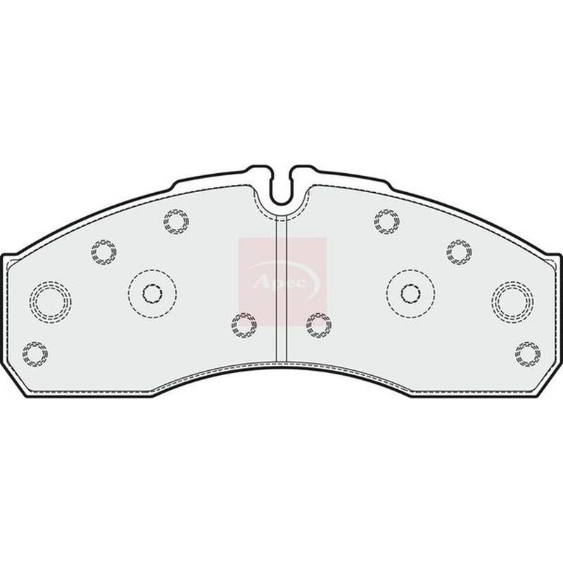 Apec Front Brake Pad Set fits Nissan NT400 Cabstar 2014 on