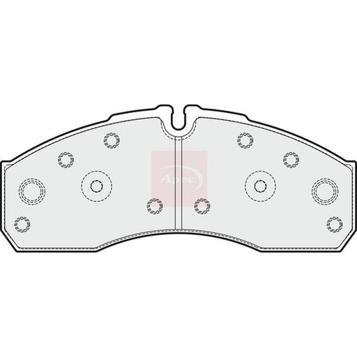 Apec Front Brake Pad Set fits Nissan NT400 Cabstar 2014 on
